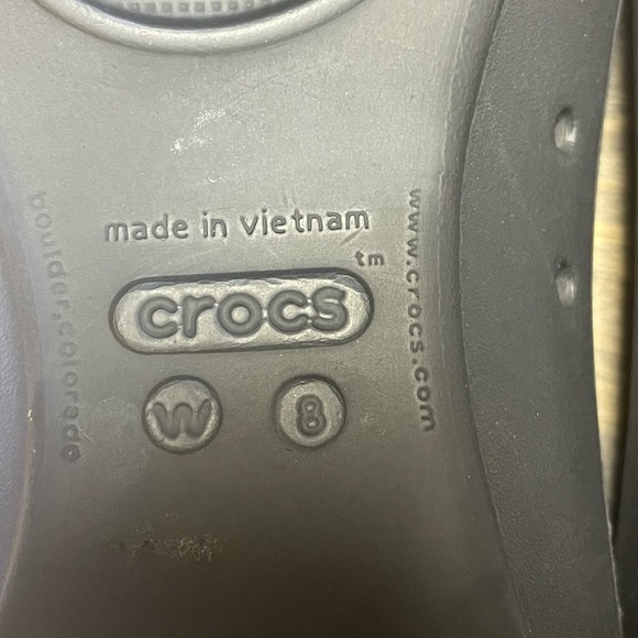 Crocs Gianna Alice Ballet Flats Womens 8 Black Shiny Cap Toe Slip On Comfort - Picture 13 of 13